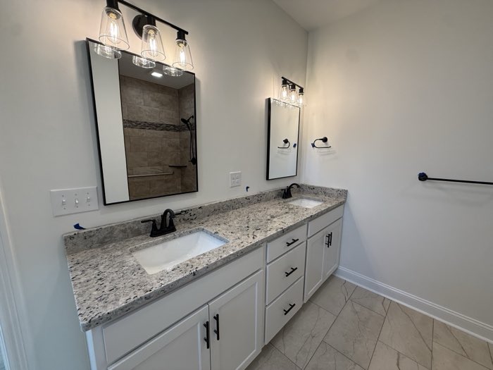 Master bath vanity